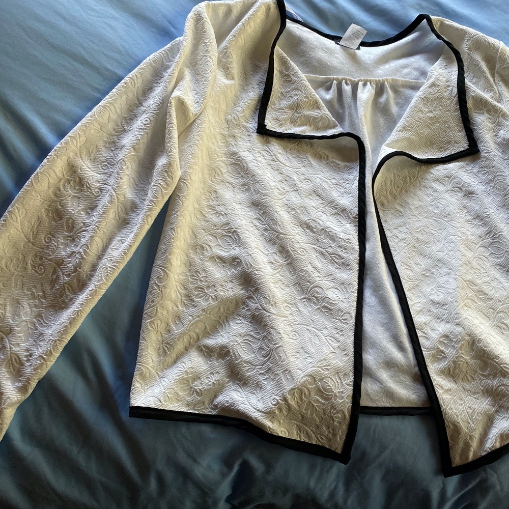 Elegant unlined cascade jacket